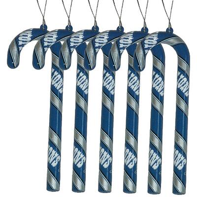 Detroit Lions Candy Cane Ornament Set
