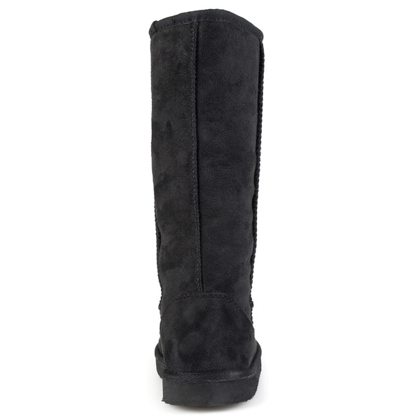 black sherpa lined boots