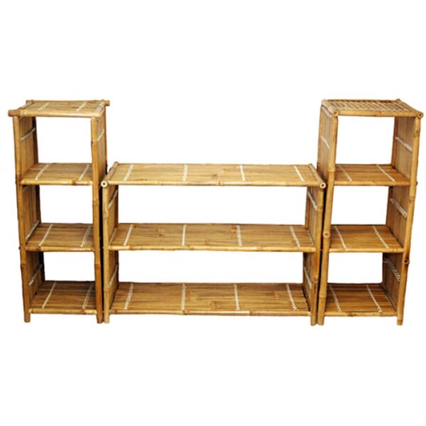 Shop Handmade Natural Bamboo Shelf System (Viet Nam) Free Shipping