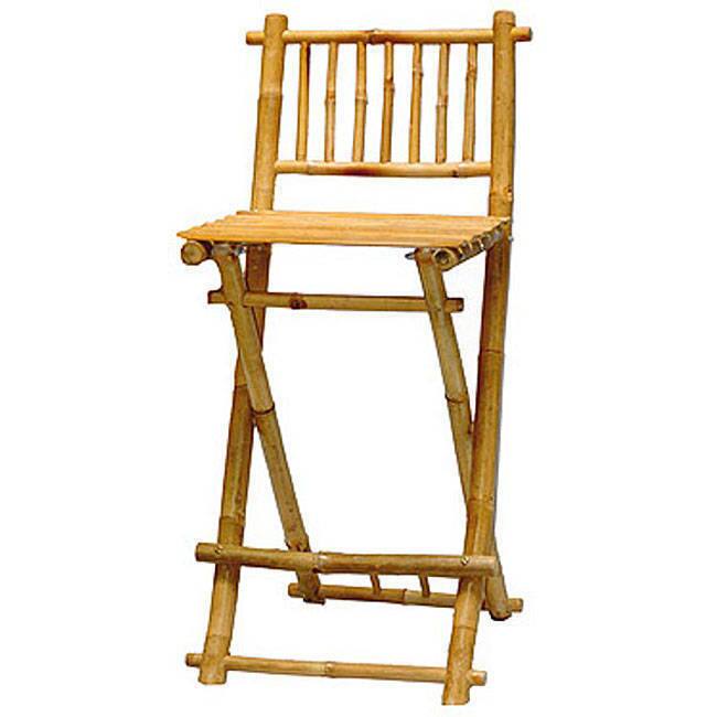 Handmade Bamboo Folding Bar Stool, Set of 2 (Vietnam)