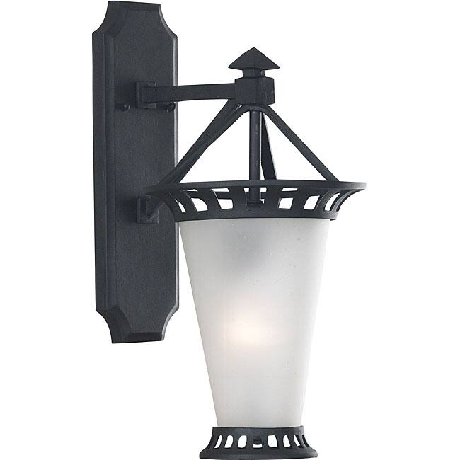 Beale 32-inch High With Textured Matte Black Finish Street X-large Outdoor Wall Lantern