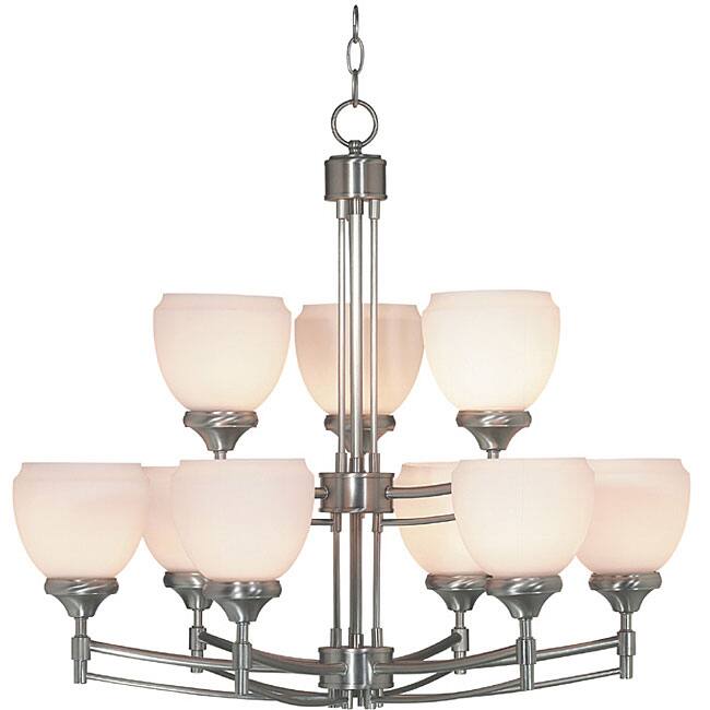 Pierce Steel 9-light Chandelier