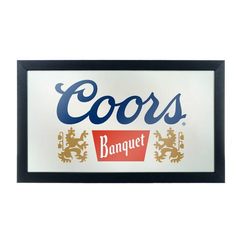 Officially Licensed Beer Mirrors in Wood Frame