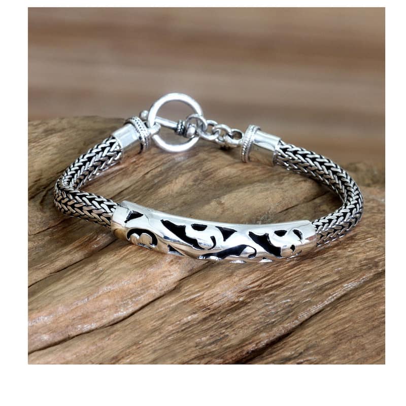 Handmade Finesse Sterling Silver Bracelet (Indonesia)