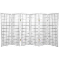Handmade 4' Wood and Rice Paper Shoji Window Pane Screen