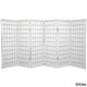 preview thumbnail 2 of 11, Handmade Wood/Rice Paper 4'3/4/5/6-Panel-Shoji Windowpane Screen White - 3 Panel