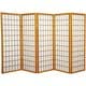 preview thumbnail 11 of 11, Handmade Wood/Rice Paper 4'3/4/5/6-Panel-Shoji Windowpane Screen