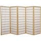 preview thumbnail 9 of 11, Handmade Wood/Rice Paper 4'3/4/5/6-Panel-Shoji Windowpane Screen