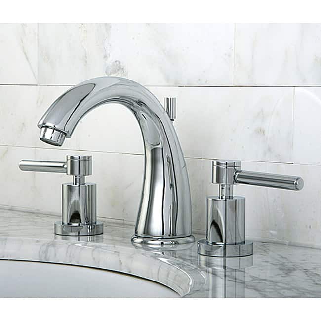 Concord Widespread Chrome-Finish Brass Bathroom Faucet