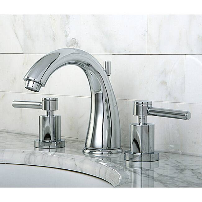 Concord Widespread Chrome-Finish Brass Bathroom Faucet