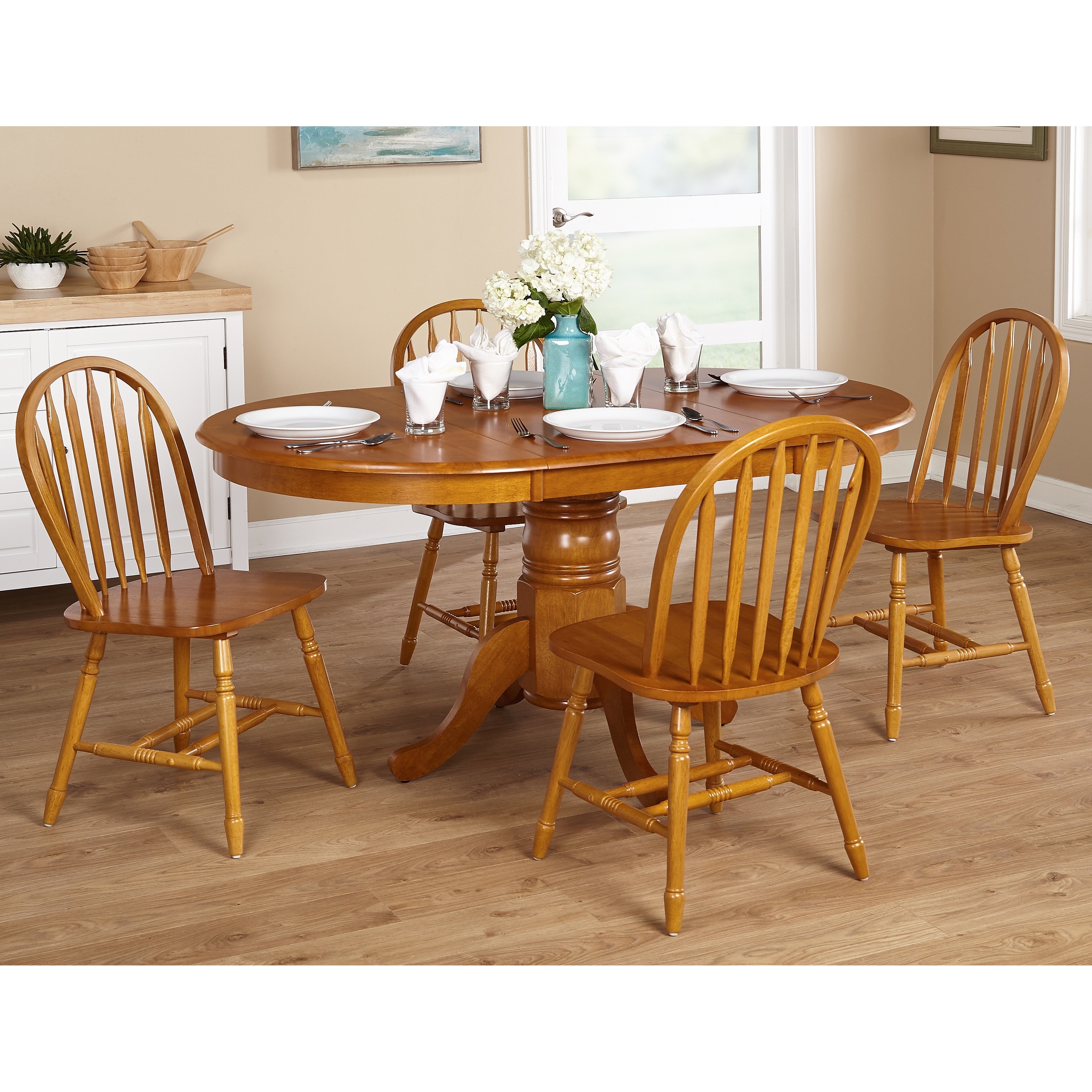 Oak Farmhouse Table And Chairs