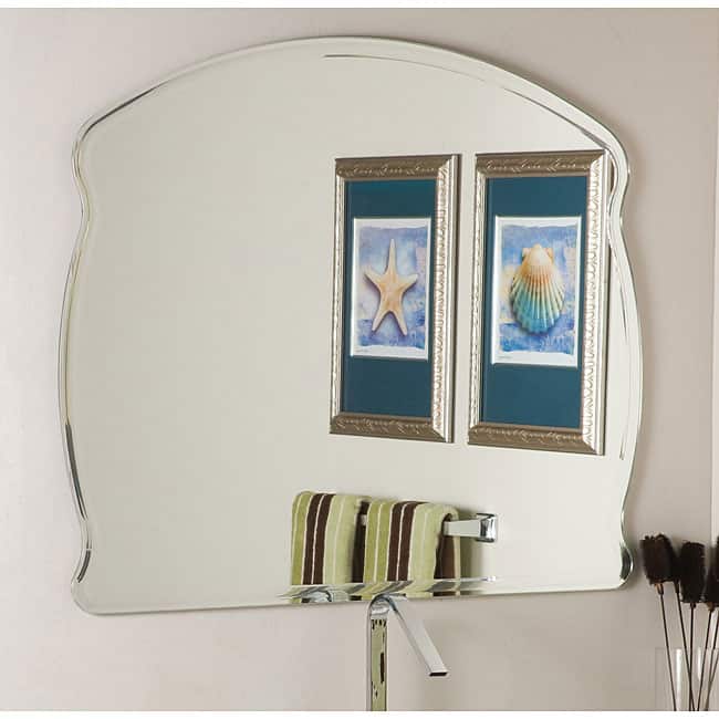 Frameless Wide Wall Mirror - Silver - A/N