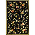 Shop Safavieh Hand-hooked Garden Black Wool Rug - 8'9 X 11'9 - On Sale