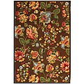 Safavieh Hand-hooked Transitional Brown Wool Rug - 8'9 X 11'9