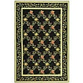Safavieh Hand-hooked Garden Trellis Black Wool Rug - 8'9 X 11'9