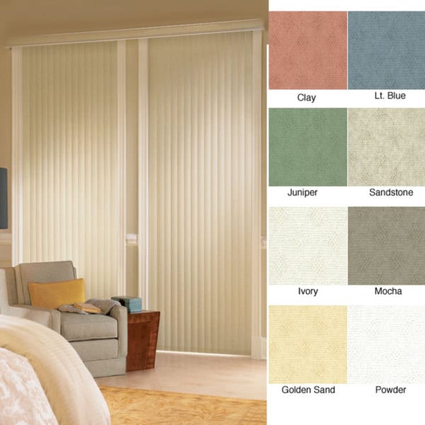 Havana Vinyl Vertical Blinds (30 in. W x Custom Length)