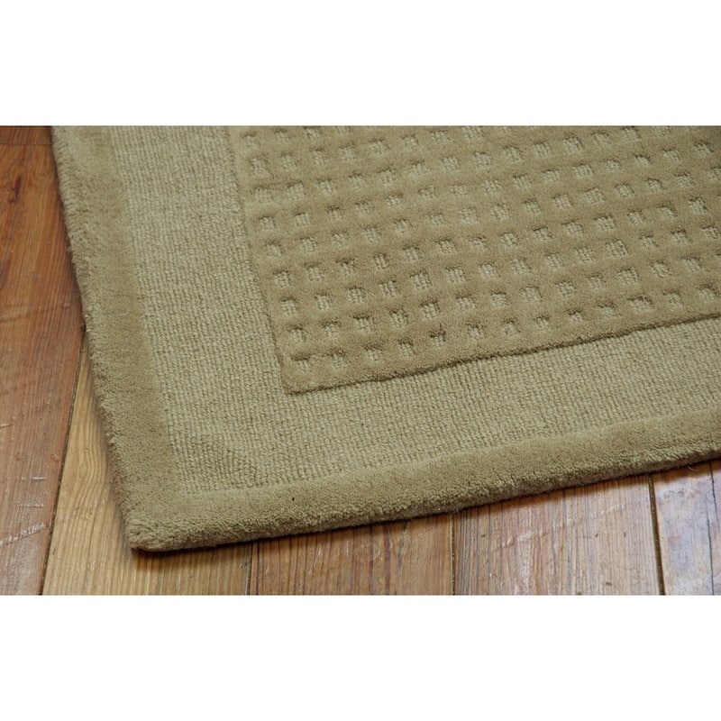 Nourison Westport Solid Border Hand-tufted Wool Area Rug