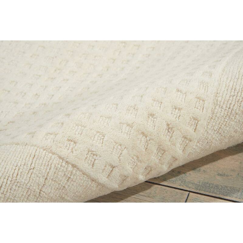 Nourison Westport Solid Border Hand-tufted Wool Area Rug