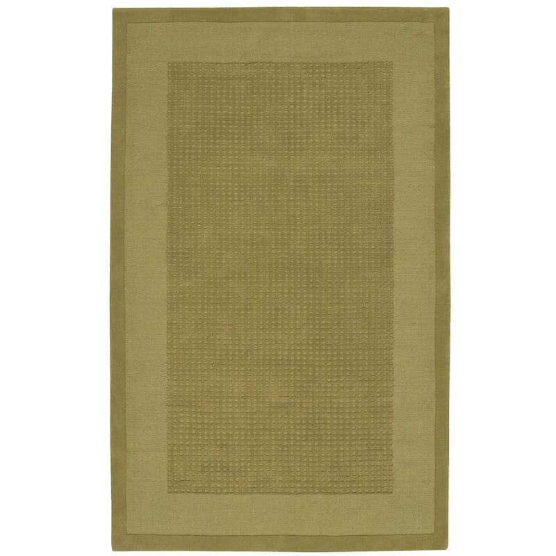 Nourison Westport Solid Border Hand-tufted Wool Area Rug