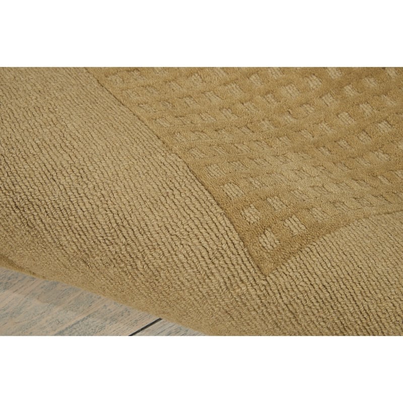 Nourison Westport Solid Border Hand-tufted Wool Area Rug