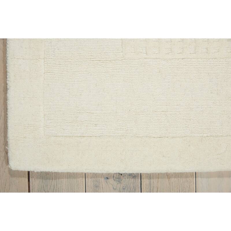 Nourison Westport Solid Border Hand-tufted Wool Area Rug