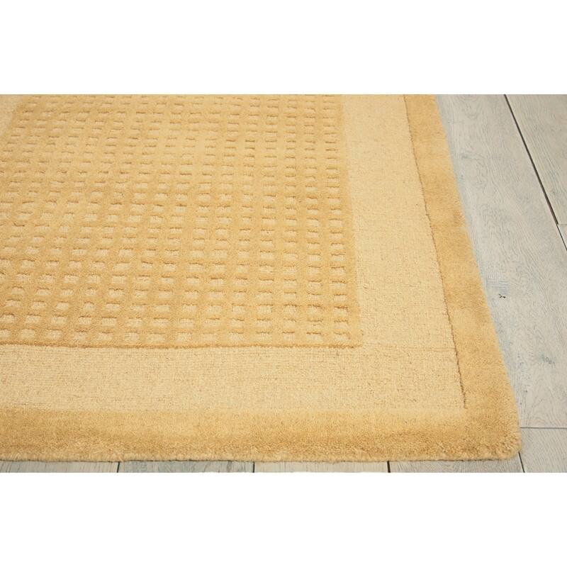 Nourison Westport Solid Border Hand-tufted Wool Area Rug
