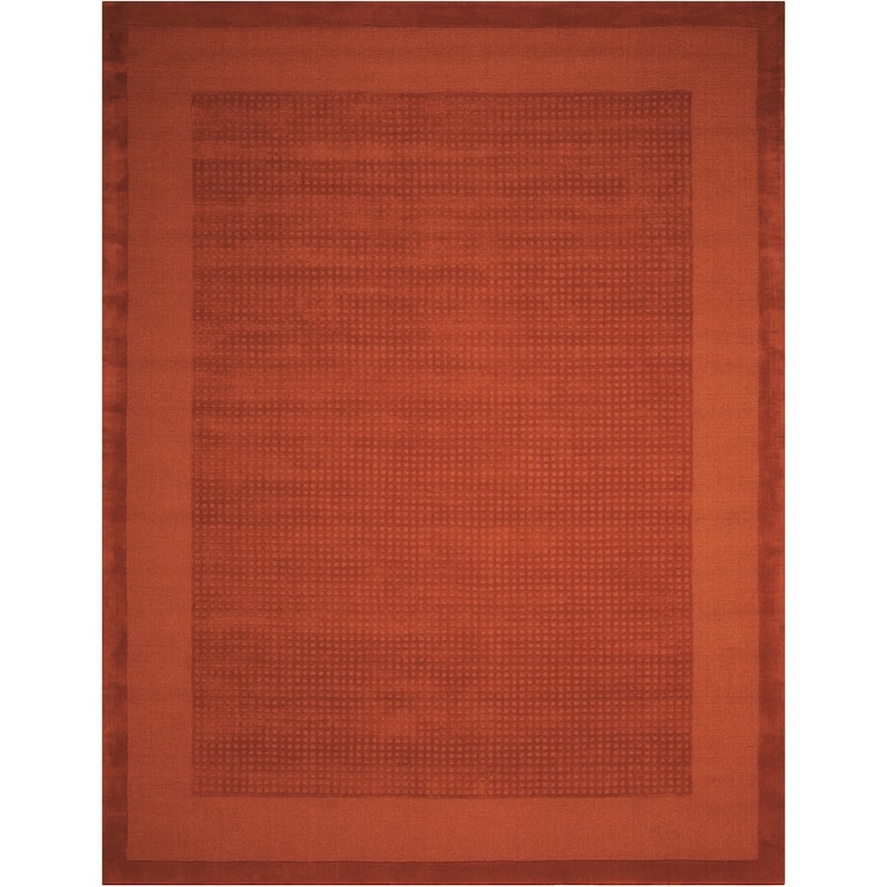 Nourison Westport Solid Border Hand-tufted Wool Area Rug
