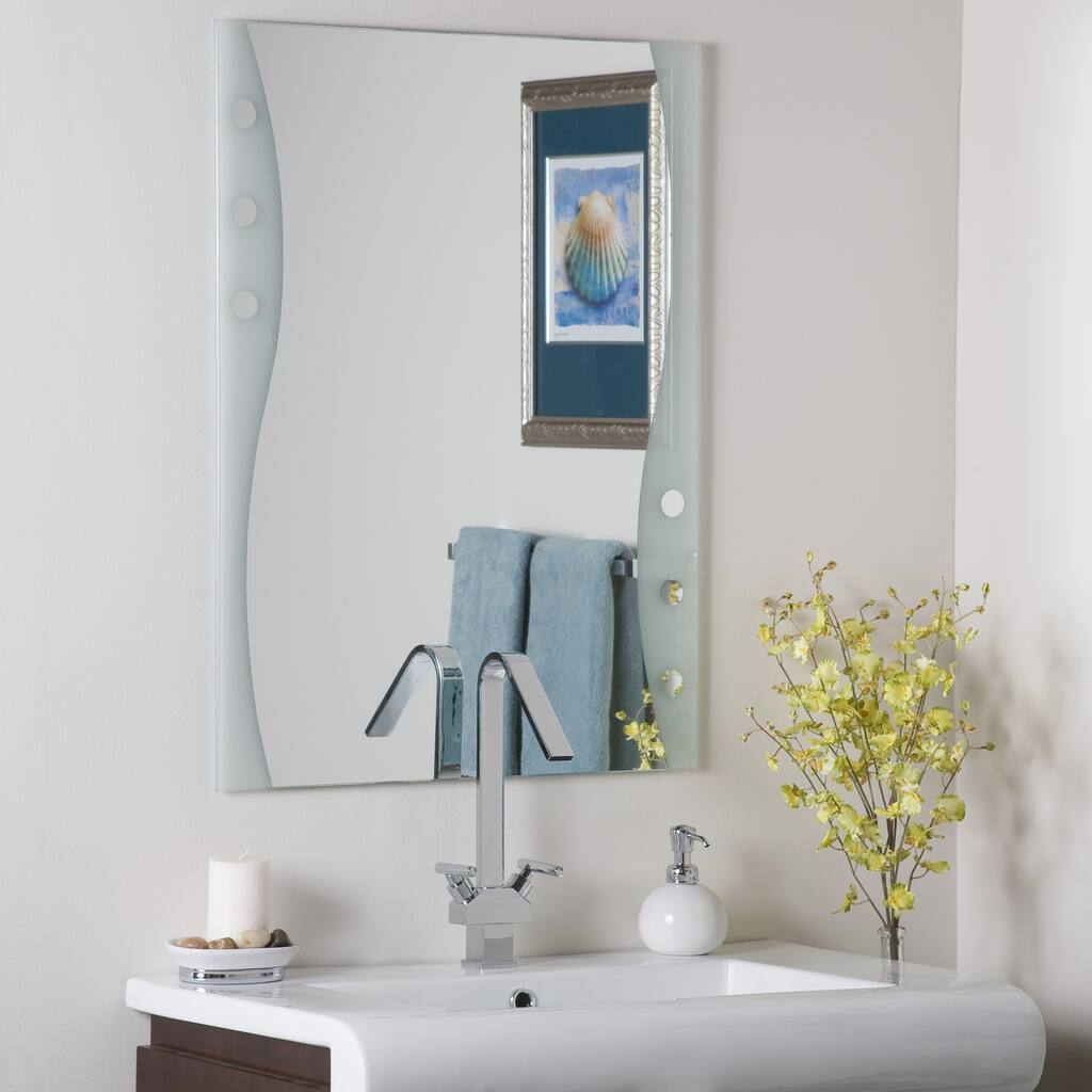 Frameless Maritime Wall Mirror - Silver - A/N