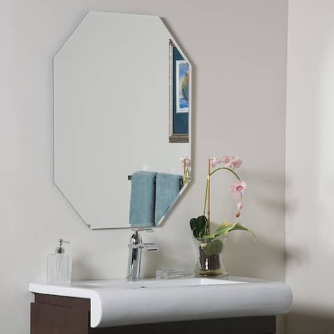 Frameless Octagon Beveled Mirror - 23.5 x 31.5 x.5