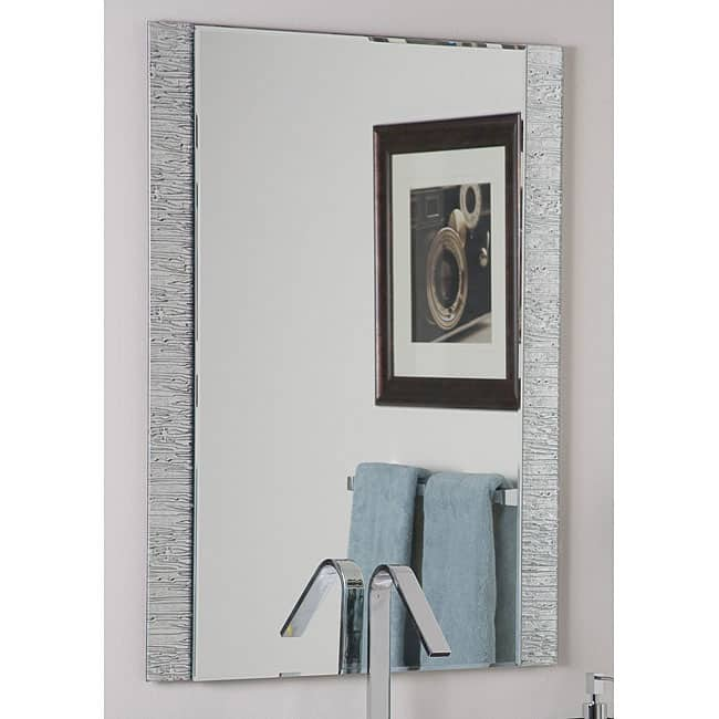 Frameless Molten Wall Mirror - Silver - A/N