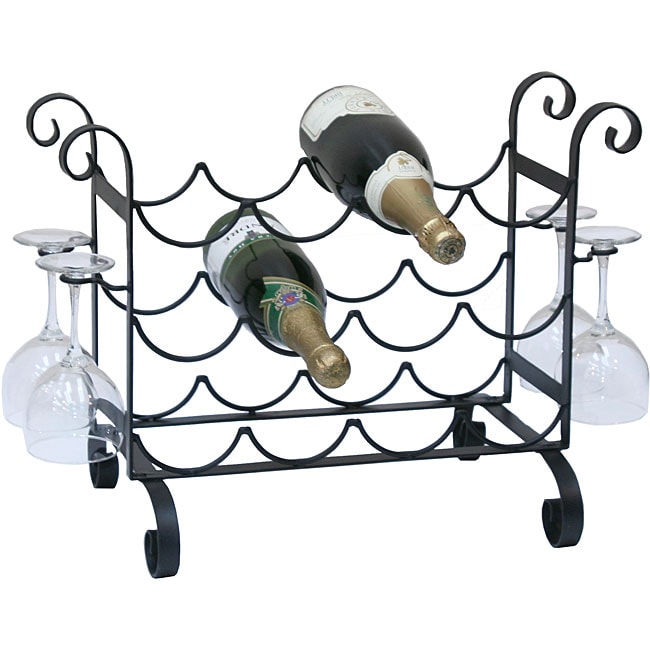 Metal Counter Wine Rack Free Shipping On Orders Over 45 Overstock