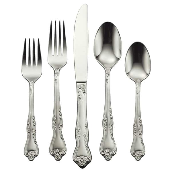 Oneida 'Azalea' Stainless Steel 45-piece Flatware Set (Service for 8)