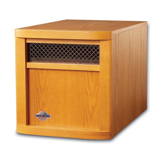 New Solar Comfort Oak Infrared Electric Space Heater Free Shipping