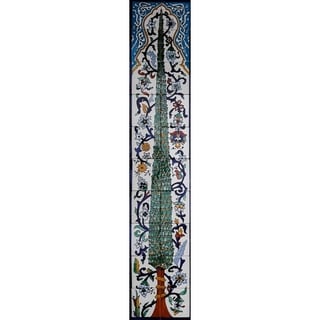 'Pine Tree' Mosaic 20-tile Wall Mural - On Sale - Bed Bath & Beyond ...