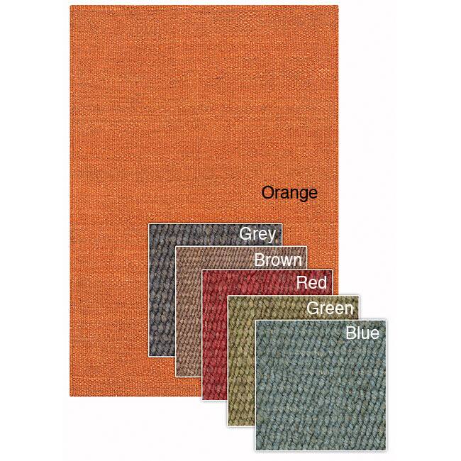 Artist's Loom Hand-woven Contemporary Solid Natural Eco-friendly Jute Rug (2'6x7'6) - 2'6 x 7'6