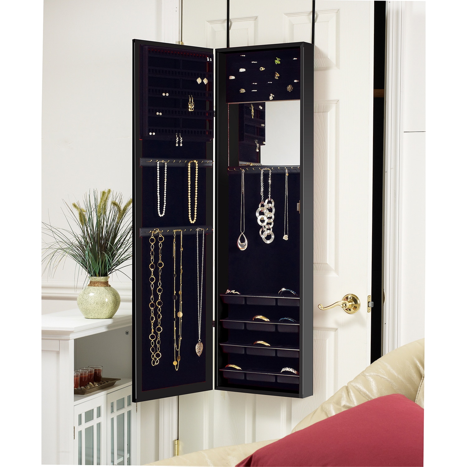 Over door deals jewelry armoire