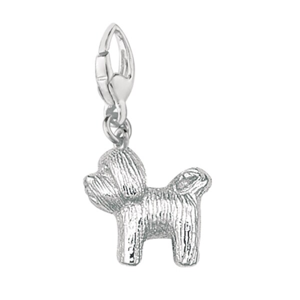 Sterling Silver Fox Terrier Wire Dog Charm Silver Charms