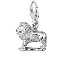 sterling silver lion charm