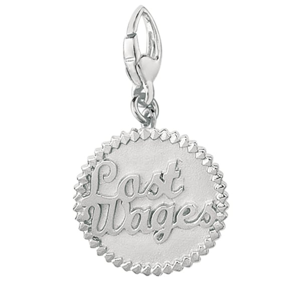 Sterling Silver Lost Wages Charm Silver Charms