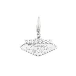 Sterling Silver Las Vegas Charm