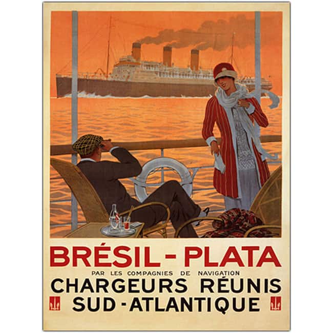 Sandy Hook 'Bresil Plata' Framed Canvas Art