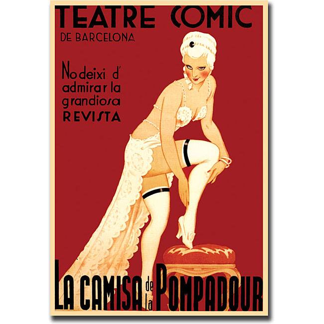 'Teatre Comic de Barcelona' Canvas Art - 18 x 24