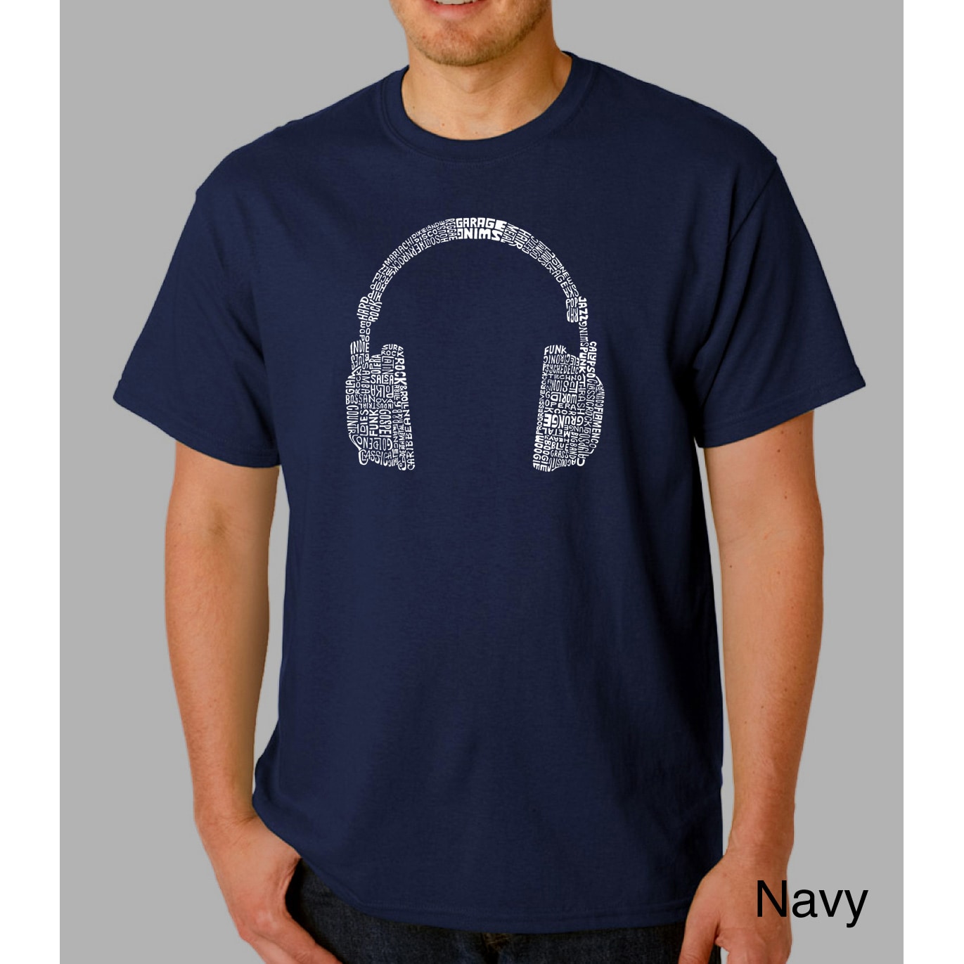 Los Angeles Pop Art Mens Headphones Short sleeve T shirt