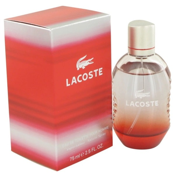 lacoste red eau de toilette spray 75ml