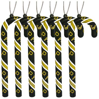 Pittsburgh Pirates Candy Cane Ornament Set