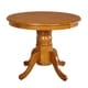 Simple Living Rubberwood Round/ Oval Farmhouse Table - Brown - Thumbnail 4