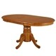 Simple Living Rubberwood Round/ Oval Farmhouse Table - Brown - Thumbnail 3