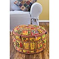 Artist's Loom Traditional Indian Pouf (24x24) (Set of 2)