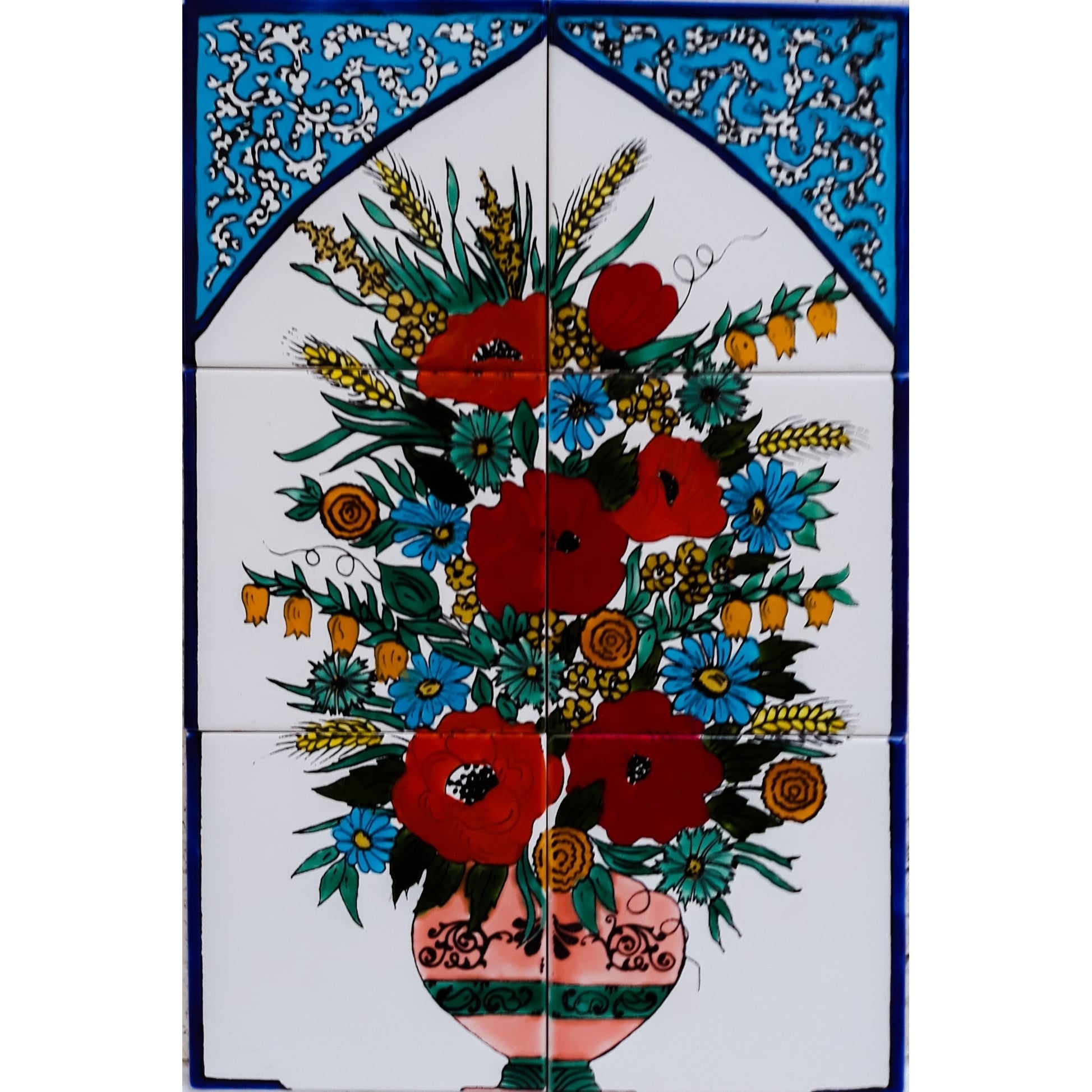 4 in. handmade ONE WORLD mosaic tile ornament