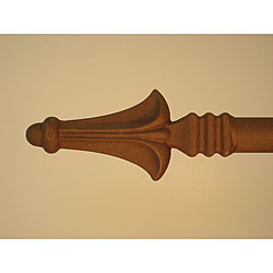 Alpine 27 to 48 inch Mocha Brown Adjustable Curtain Rod Curtain Hardware